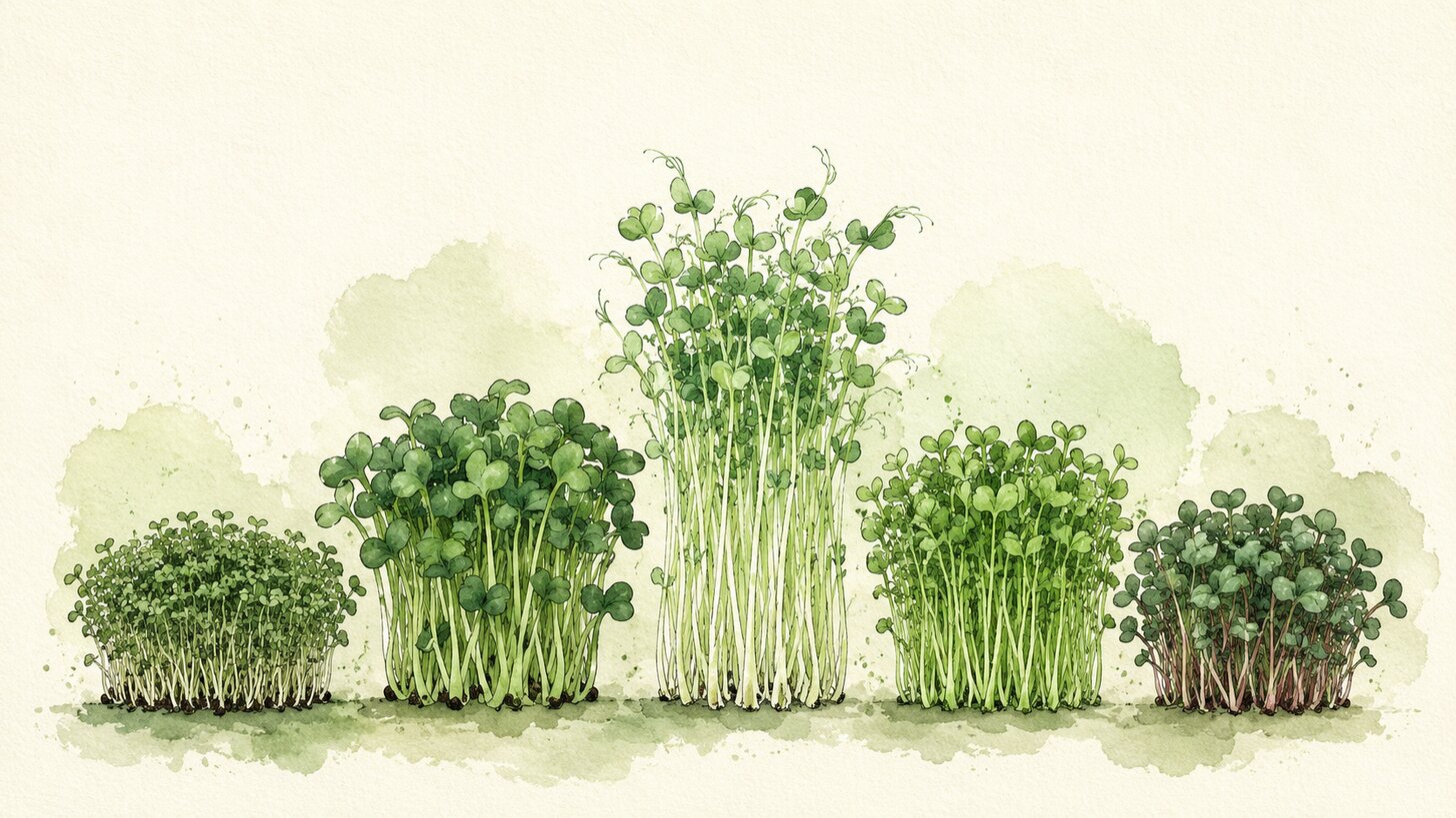 Microgreens Nutrition Chart: 15 Varieties Ranked