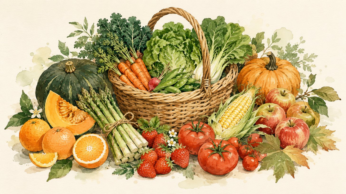 Seasonal Eating Guide: A Month by Month Produce List